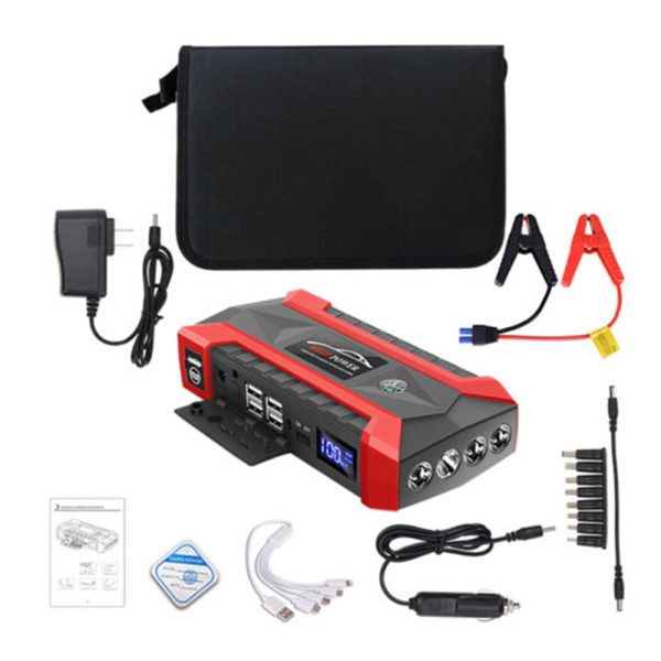 Xhy 89800mAh Car Jump Starter Portable Battery Pack Booster Jumper Box Emergency Start Power Bank Supply Charger with Built-in LED Light - Image 2