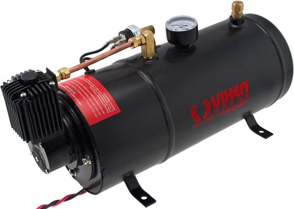 Vixen Horns 1 Gallon (3 Liter) Train/Air Horn Tank with 150 PSI Compressor Onboard System/Kit 12V VXO8210 - Image 4