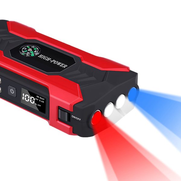 iNova 20000mAh Car Battery Jump Starter 1000A Battery Charger with Safe Smart Clamps LED Flashlight - Image 14