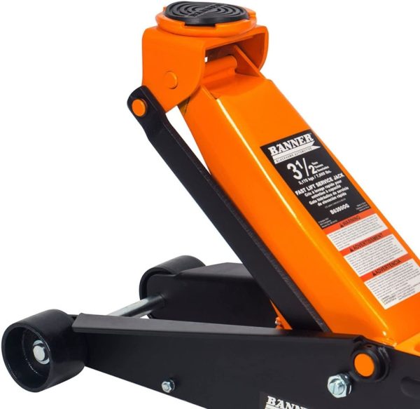 Blackhawk Banner 3.5 Ton Floor Jack - Professional Heavy Duty Hydraulic Lift for Car Truck SUV - Image 3