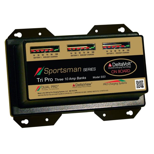 Dual Pro Sportman Series 3 Bank Charger 10 AMP/Bank SS3