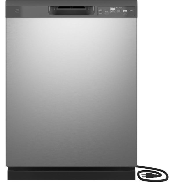 GE - Front Control Built-In Dishwasher with 59 dBA - Stainless steel - Image 15