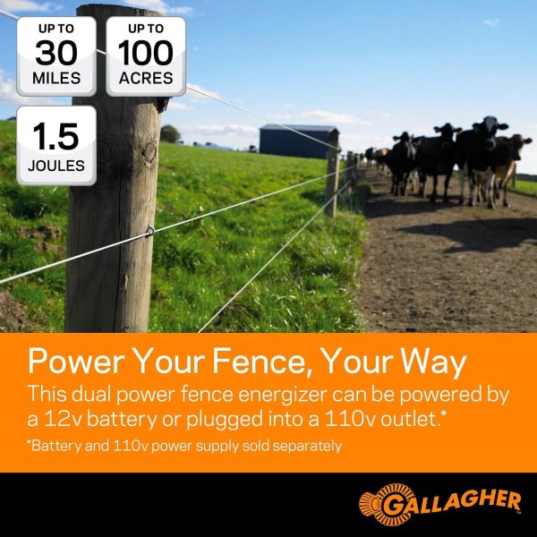 Gallagher North America 110V 60 Acre MB150 Battery & Power Fence Charger - Image 2