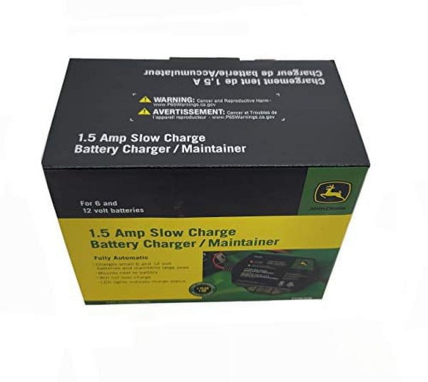 John Deere 1.5 AMP Slow Charge Battery Charger/Maintainer - TY26328 - Image 3