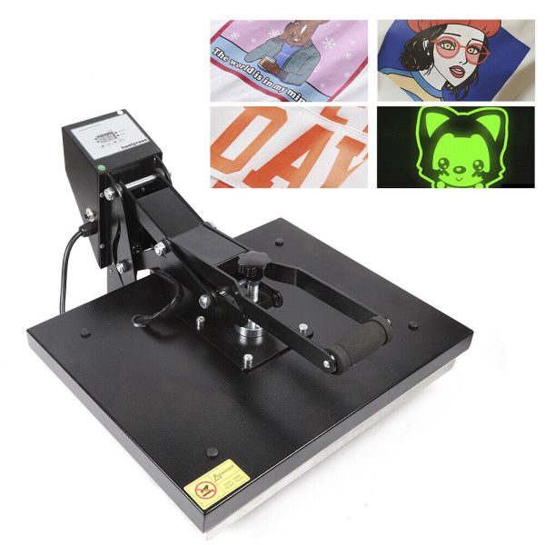 DENEST 16" x 20" Clamshell Heat Press Machine DIY T-shirt Sublimation Digital Transfer - Image 5