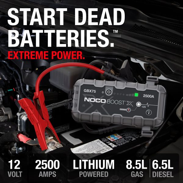 NOCO Boost X GBX75 2500A 12V UltraSafe Portable Lithium Jump Starter - Image 2