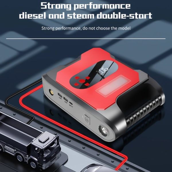 Portable Car Jump Starter with Air Compressor,Kepeak 2000A 32000mAh Jump Starter Battery Pack (6.0L Gas/4.0L Diesel) 150PSI Digital Tire Inflator, 12V Car Lithium Battery Jump Box Pack Power Charger - Image 5