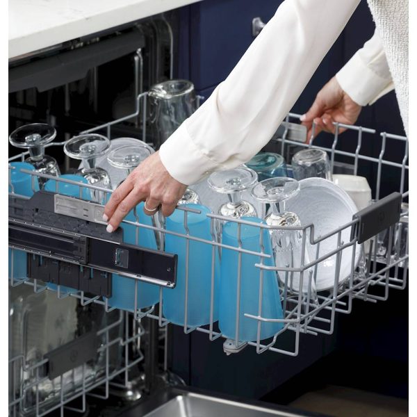 GE - Top Control Built-In Dishwasher with Stainless Steel Tub, 3rd Rack, 46dBA - Black - Image 6