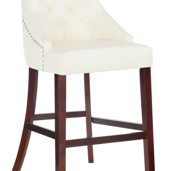 Safavieh Eleni Tufted Wing Back Bar Stool 2-Piece Set - Image 2