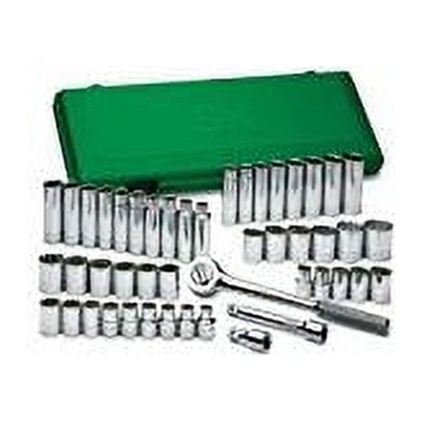 SK PROFESSIONAL TOOLS 4147 1/2 in Drive Socket Set, Metric, SAE, 47 pcs - Image 3