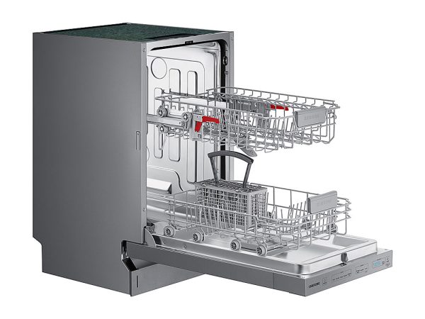 Samsung - 18" Compact Top Control Built-in Dishwasher with Stainless Steel Tub, 46 dBA - Stainless steel - Image 15