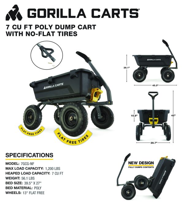 Gorilla Carts Heavy Duty No Flat Tires - Image 7