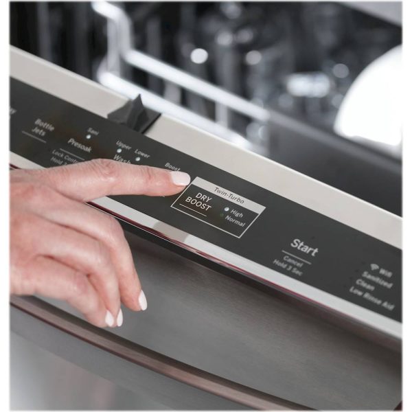 GE Profile - Hidden Control Built-In Dishwasher with Stainless Steel Tub, Fingerprint Resistance, 3rd Rack, 39 dBA - Stainless steel - Image 11