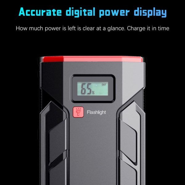 Car Jump Starter, 99900mAh Battery Jump Starter for All Gas or Up to 10L Diesel, Battery Booster Power Pack, 12V Auto Jump Box with LED Light, USB Quick Charge 3.0 - Image 7