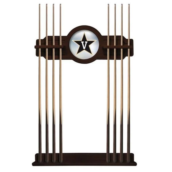 Vanderbilt University Solid Wood Cue Rack with a English Tudor Finish