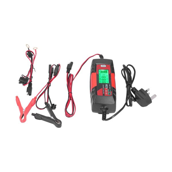 2024 6V 12V Car Battery Charger Intelligent Automatic Batteries Maintainer with LCD Display SM3?WP?5UK Plug 220?240V