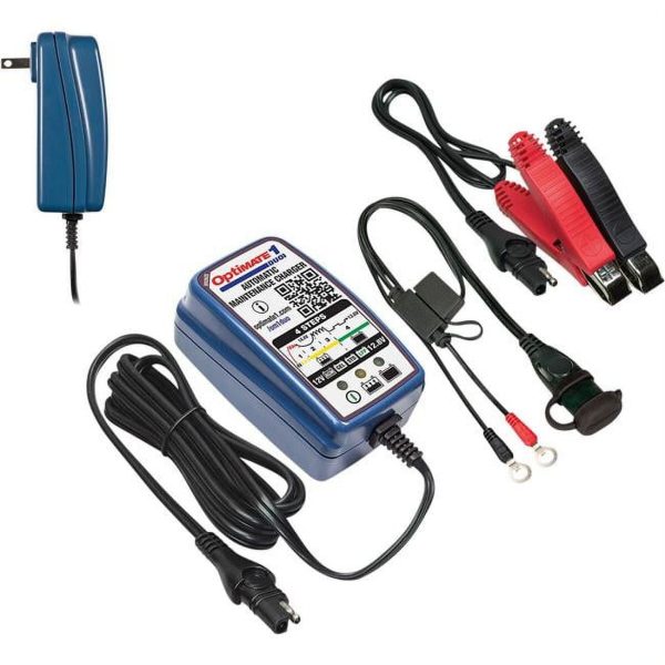 Tecmate OptiMate 1 VoltMatic 6V/12V 0.6A Battery Charger/Maintainer (TM-401A)