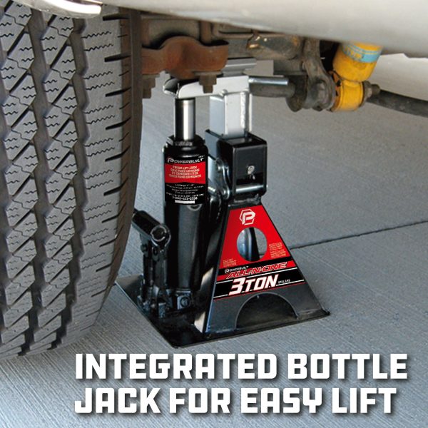 Powerbuilt 3 Ton All-in-One Jackstand/Bottle Jack - 640912 - Image 4