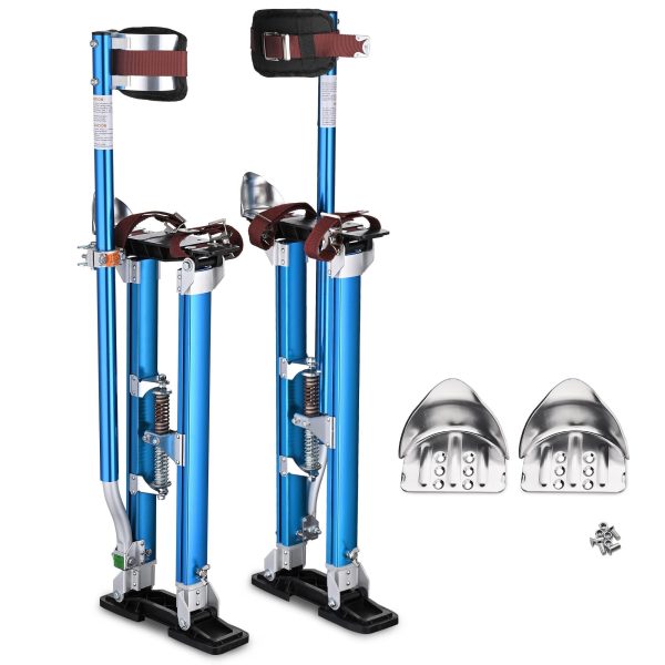 Yescom Drywall Stilts w/ 1 Pair Stilt Pad Replacement 24"-40" Aluminum Tool Painting