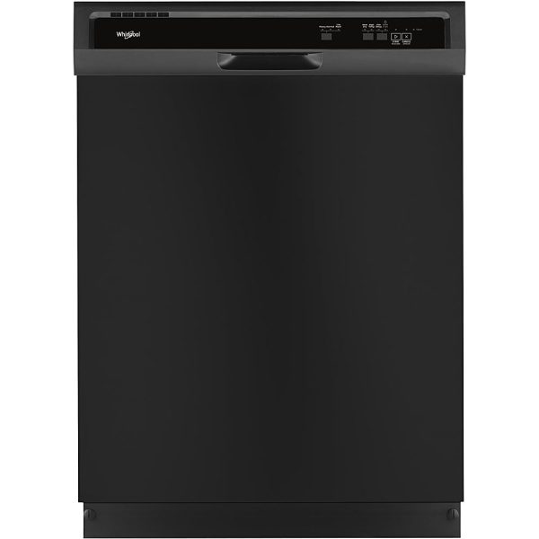 Whirlpool - 24" Front Control Built-In Dishwasher with 1-Hour Wash Cycle, 55dBA - Black - Image 7