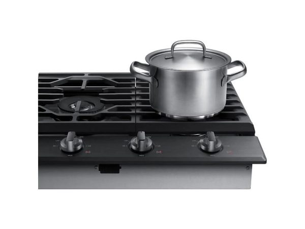 Samsung NA36N6555TG 36 inch Black Stainless 5 Burner Gas Cooktop - Image 3