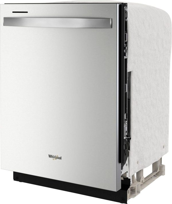 Whirlpool - 24" Top Control Built-In Dishwasher with Stainless Steel Tub, Large Capacity, 3rd Rack, 47 dBA - Stainless steel - Image 2