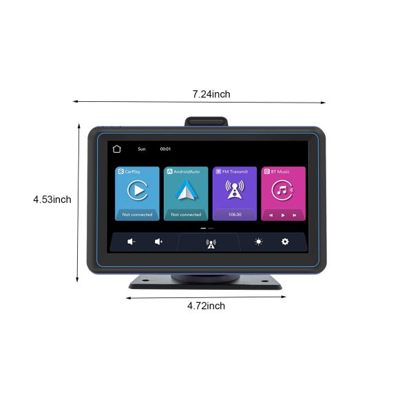 EOnmo Motor Vehicles On Clearance 7-Inch Wireless Portable Screen Car Navigation Intelligent Bluetooth Reverse Rear View Car Mp5 Player - Image 3