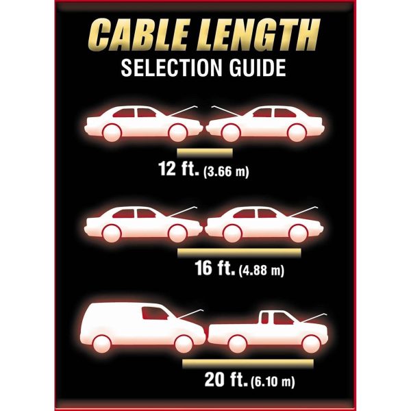 Road Power 88600108 20-Feet, 2-Gauge Commercial-Duty Booster Cable Car Battery Jumper Cable - Image 3