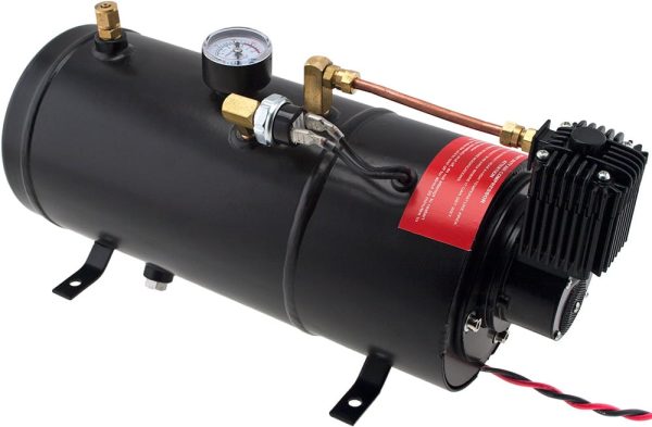 Vixen Horns 1 Gallon (3 Liter) Train/Air Horn Tank with 150 PSI Compressor Onboard System/Kit 12V VXO8210 - Image 3