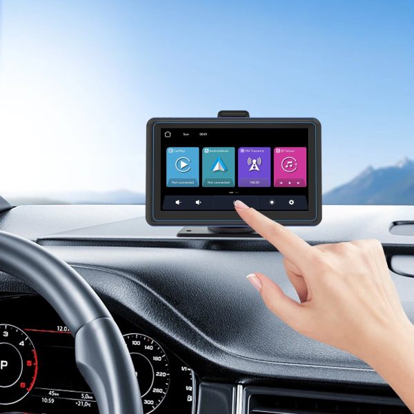 EOnmo Motor Vehicles On Clearance 7-Inch Wireless Portable Screen Car Navigation Intelligent Bluetooth Reverse Rear View Car Mp5 Player