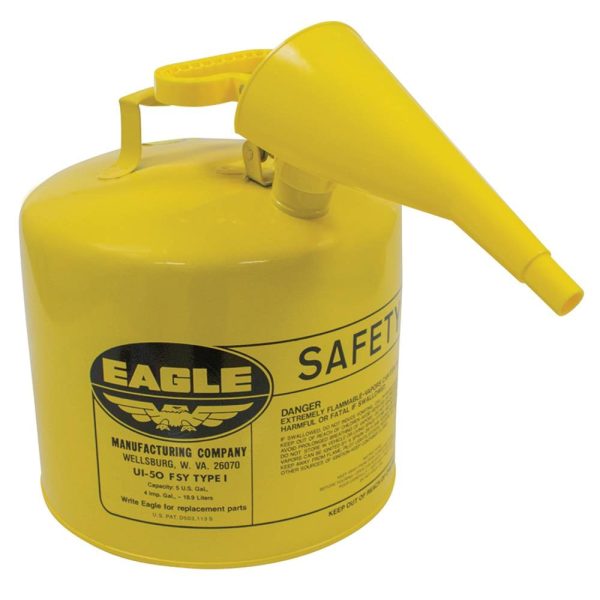 New Stens Metal Safety Diesel Can 765-200 for Eagle 5 Gallon With Funnel - Image 2