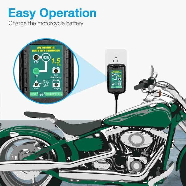 3x Automatic Battery Charger Maintainer Motorcycle Trickle Float For Tender 6V 12V - Image 8