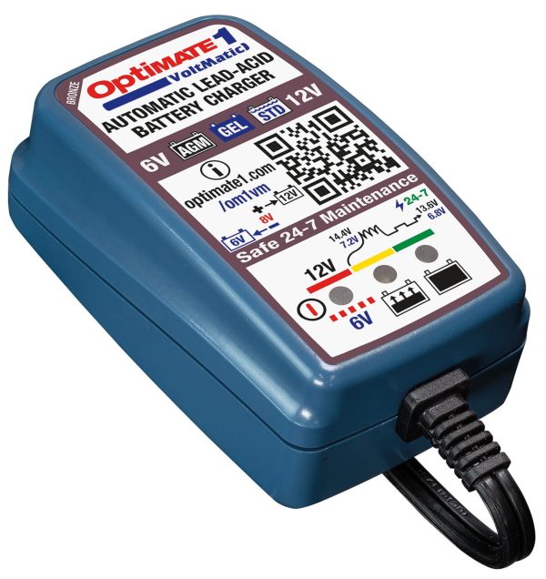 Tecmate OptiMate 1 VoltMatic 6V/12V 0.6A Battery Charger/Maintainer (TM-401A) - Image 3