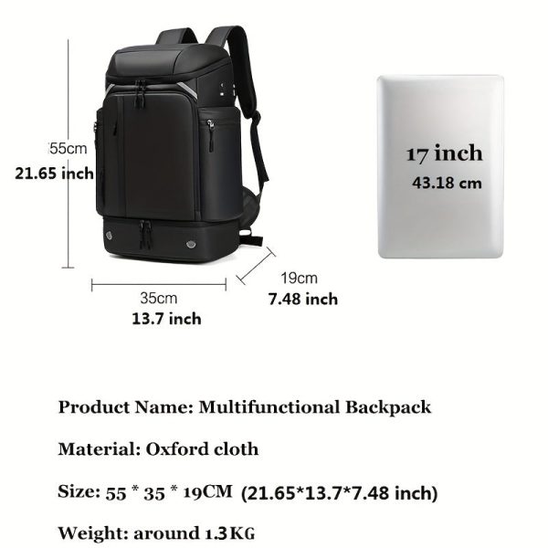 Large Capacity Men's Travel Backpack - Image 6