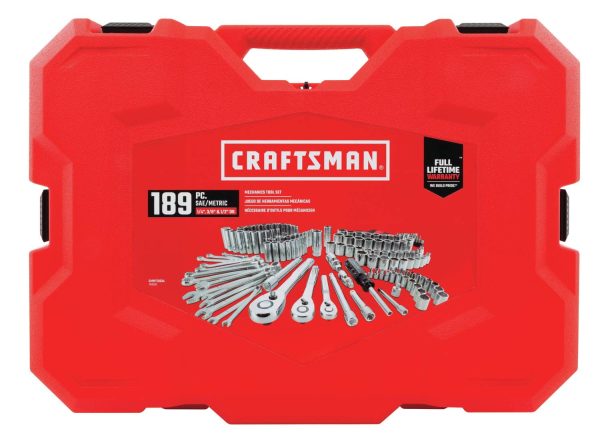 CRAFTSMAN Mechanics Tool Set, SAE/Metric, 189-Piece (CMMT12034) - Image 3