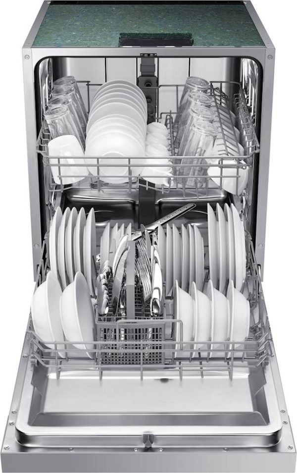 Samsung - Front Control Built-In Dishwasher with Stainless Steel Tub, Integrated Digital Touch Controls, 52dBA - Stainless steel - Image 4