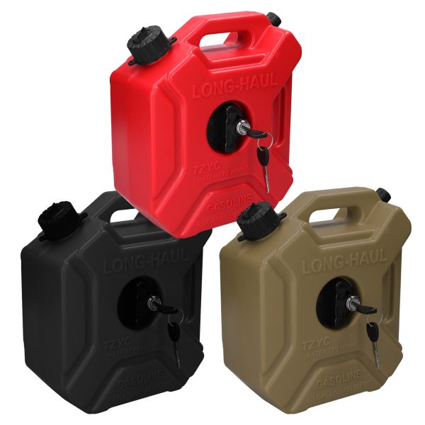 OWSOO Plastic bucket,Tanks 5L Portable 1.3 Fuel Tanks Lock Key Car SUV ATV Off-Road Plastic Bucket Portable Diesels Containers -Static Tanks Lock Diesels Containers -Static Tanks Lock Key - Image 6