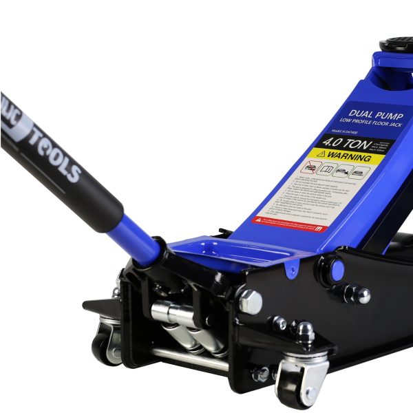 CQSXDA Floor Jack, 4 Ton Low Profile Floor Jack, Heavy-Duty Steel Racing Floor Jack with dual Piston Quick Lift Pump, Floor Jack Lifting Range 4"-21" - Image 5