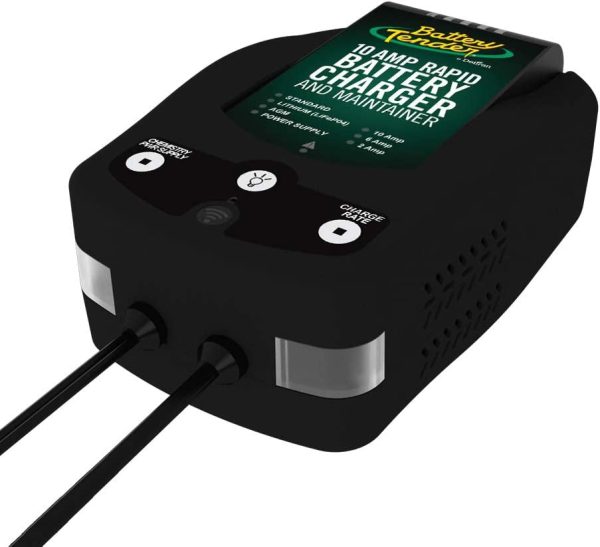 Battery Tender 10 AMP Battery Charger and Maintainer - 12V Switchable 10 AMP / 6 AMP / 2 AMP Smart Fully Automatic for Cars SUVs Trucks - Selectable Chemistry Standard Lithium AGM - 022-0229-DL-WH - Image 4