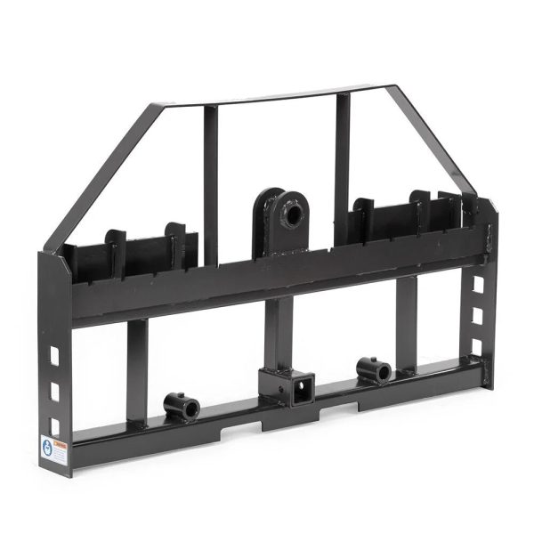 Titan Attachments Standard Series Pallet Fork Frame, Quick Tach Connection for Skid Steers, Tractors, Optional Pallet Fork Blades, Hay Spear Sleeves Included, 2" Receiver Hitch, Rated 4,000 LB