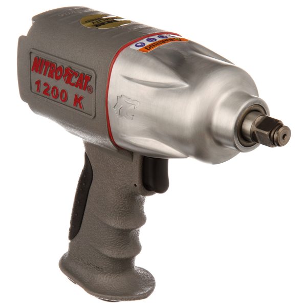 AIRCAT Pneumatic Tools 1200-K 1/2-Inch Nitrocat Composite Twin Clutch Impact Wrench 1295 ft-lbs - Image 2