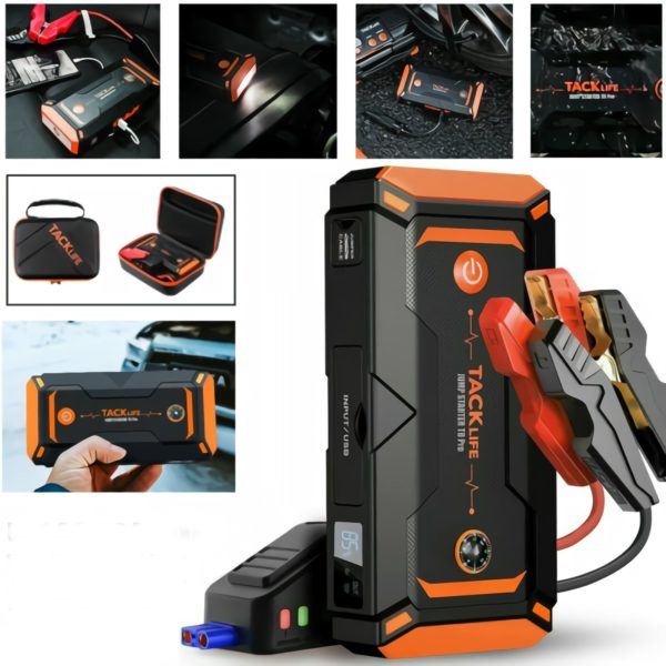 1200A Peak 18000mAh Jump Starter Power Bank with LCD Screen(T8Pro) - Image 3