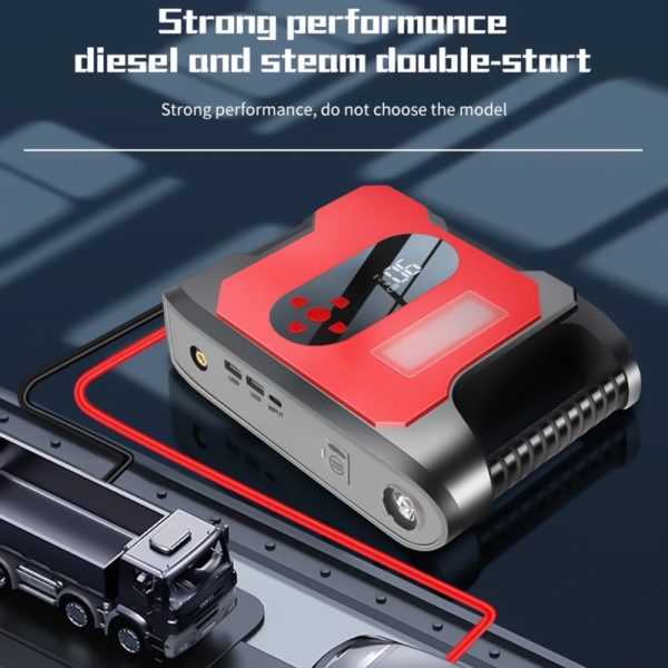 Portable 32000mAh Car Jump Starter + Air Compressor Battery Booster Power Bank - Image 6