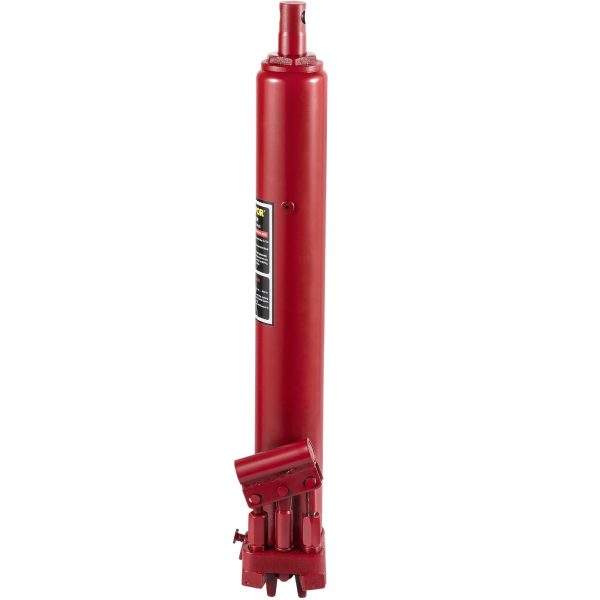 VEVOR Hydraulic Long Ram Jack, 8 Tons/17636 lbs Capacity, with Dual Piston Pump and Clevis Base, Manual Cherry Picker with Handle, for Garage/Shop Cranes, Engine Lift Hoist, Red - Image 5