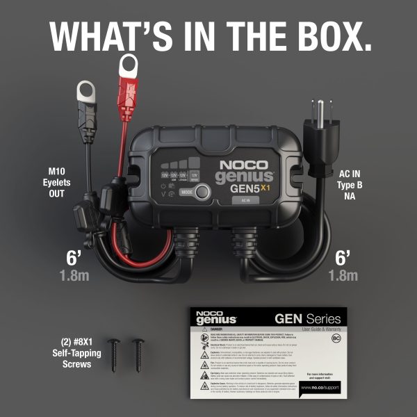 NOCO Genius GEN5X1 1-Bank 5A (5A/Bank) 12V Onboard Battery Charger - Image 7