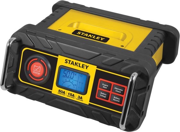 STANLEY 15 Amp Automotive Battery Charger with 50 Amp Engine Start (BC50BS) New