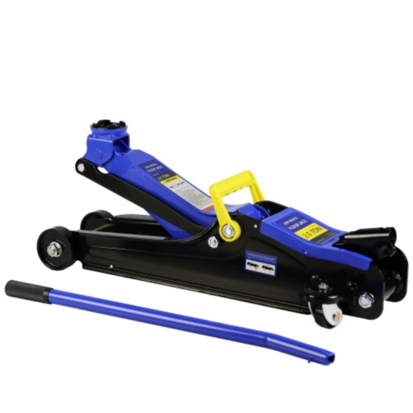 Floor Jack, 2 Ton Low Profile Floor Jack, Heav yDuty Steel Racing Floor Jack with Single Piston QuickLift Pump, Floor Jack Black+Blue + Steel + 2T Single pump + Lifting range 3.3"-15.2" - Image 6