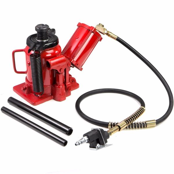 Stark Low Profile Hydraulic Bottle Jack Air-Operated Bottle Jack Lift Manual Jack Air Jack with Handle, 20-Ton - Image 3