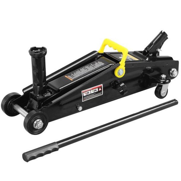 Torin 3 Ton (6,000 lb) Capacity Hydraulic Trolley Floor Jack with Extra Saddle (Fits: SUV and Extended Height Trucks) Black, W8306-B