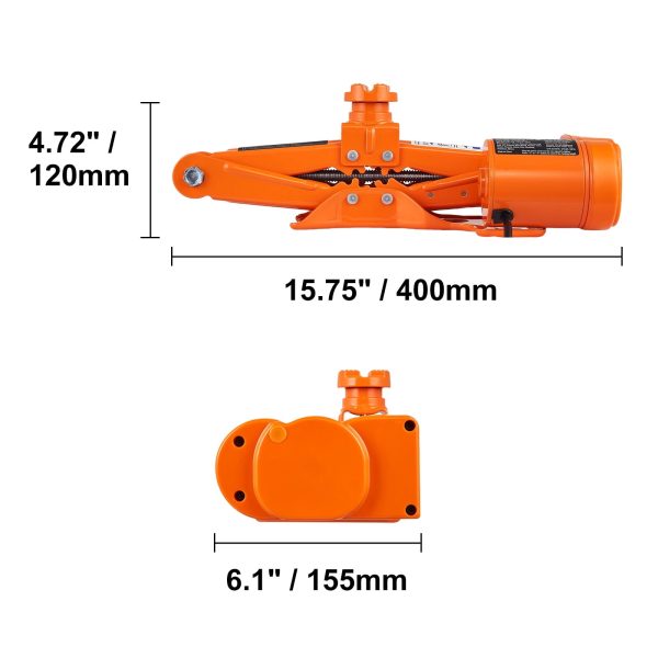 BENTISM Electric Car Jack 3 Ton 12V Electric Scissor Jack with Impact Wrench Car Repair Tool for SUV Sedans - Image 8